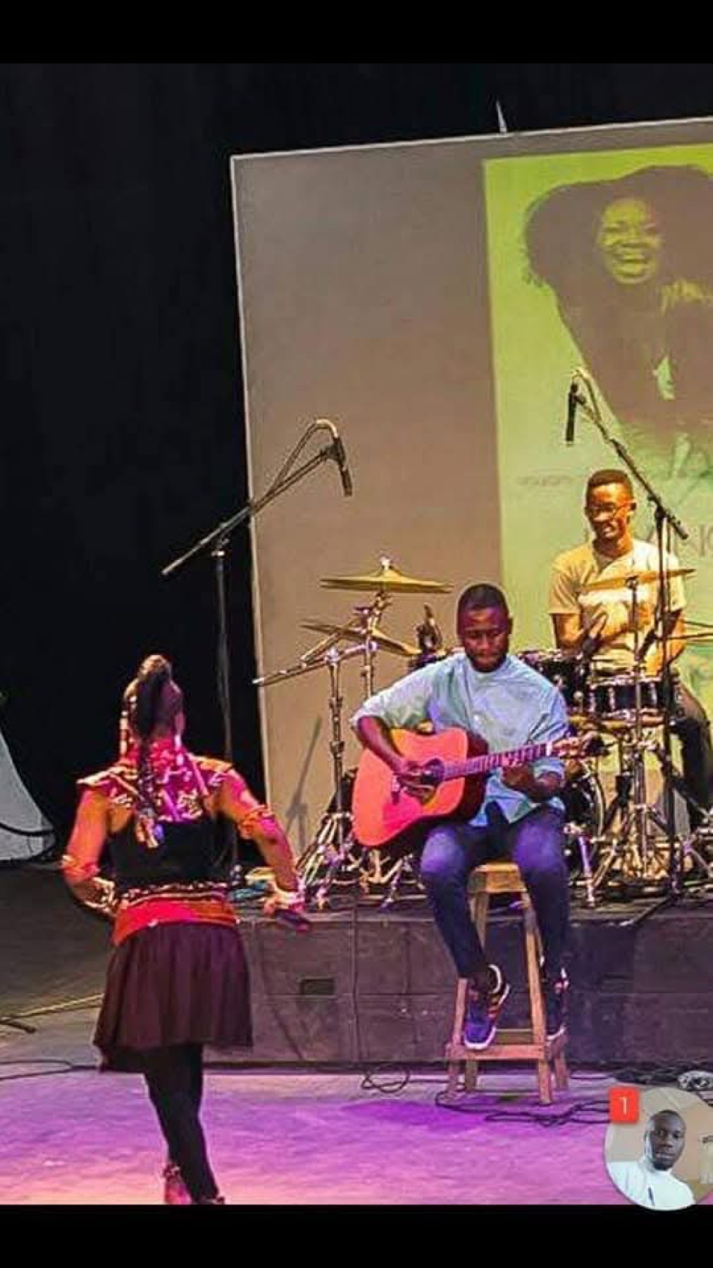 Band performing on stage