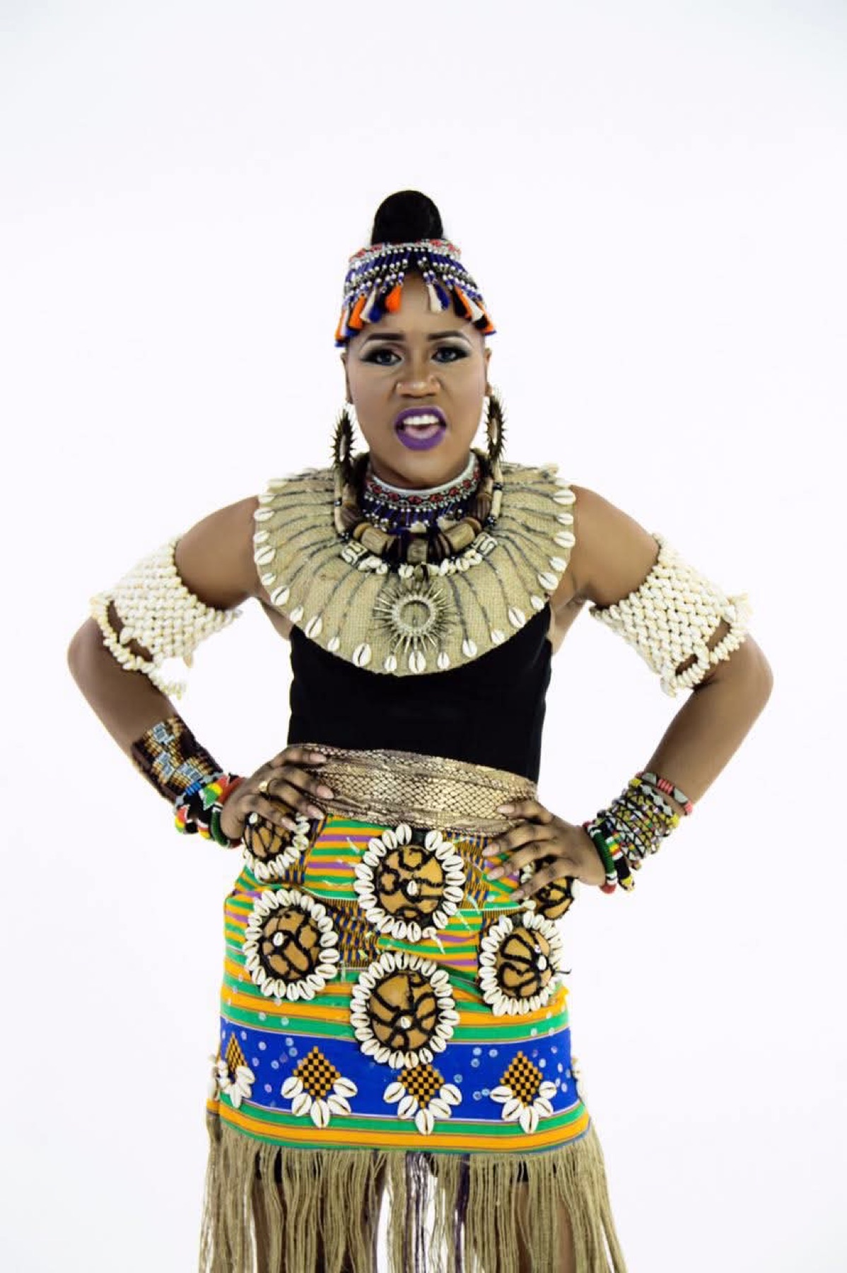 Sherifa Gunu in full regal costume